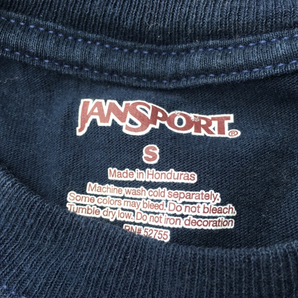 JanSport University of California Santa Cruz Slugs long sleeve tee, navy size S - Picture 3 of 4